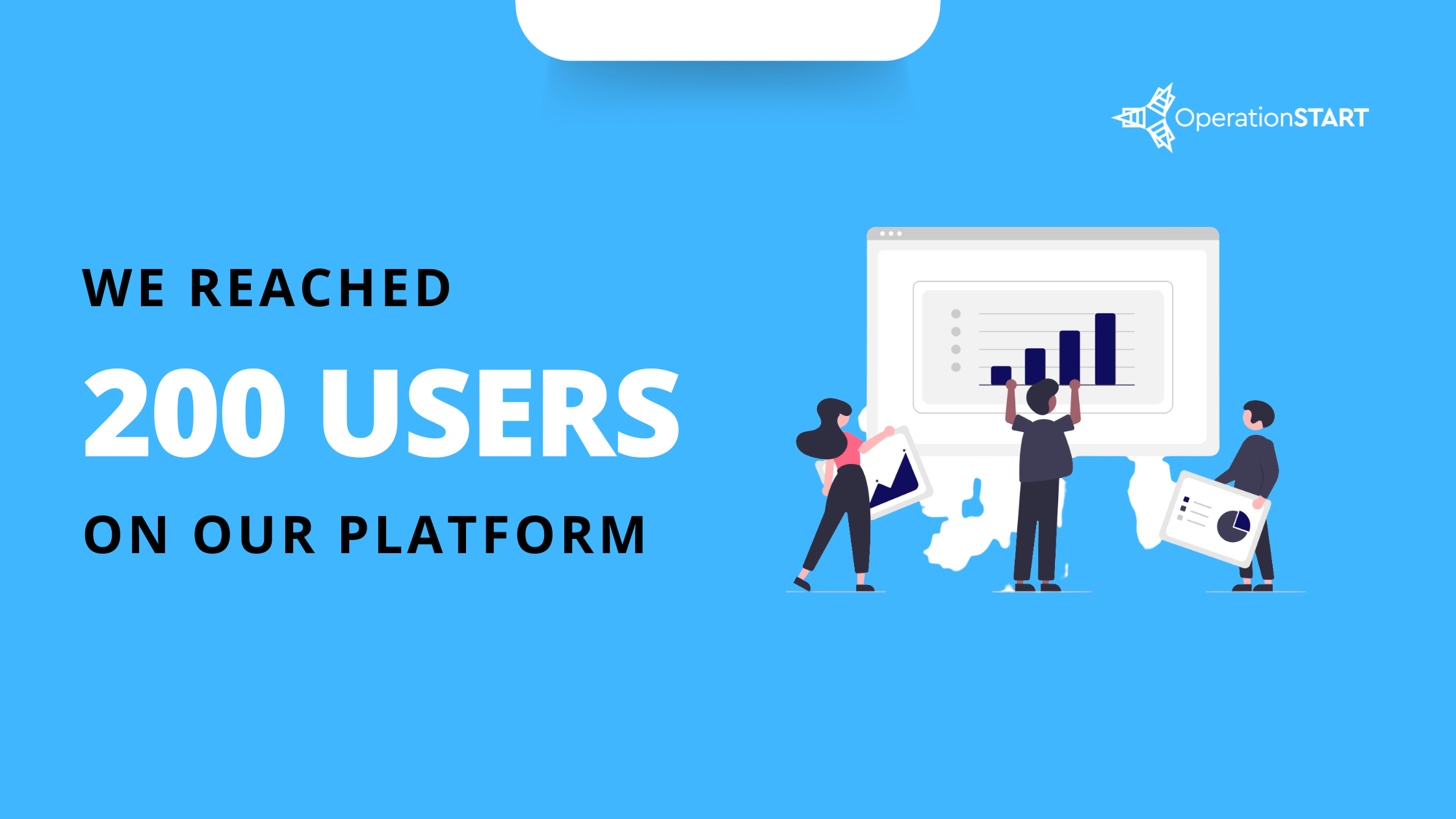 We reached 200 users on our platform